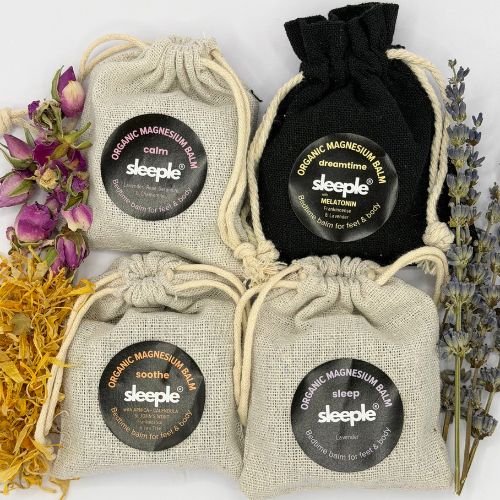 Sleeple Calm Soothe Dreamtime Sleep Mini Balm Bundle essential oil blend sleep and relaxation